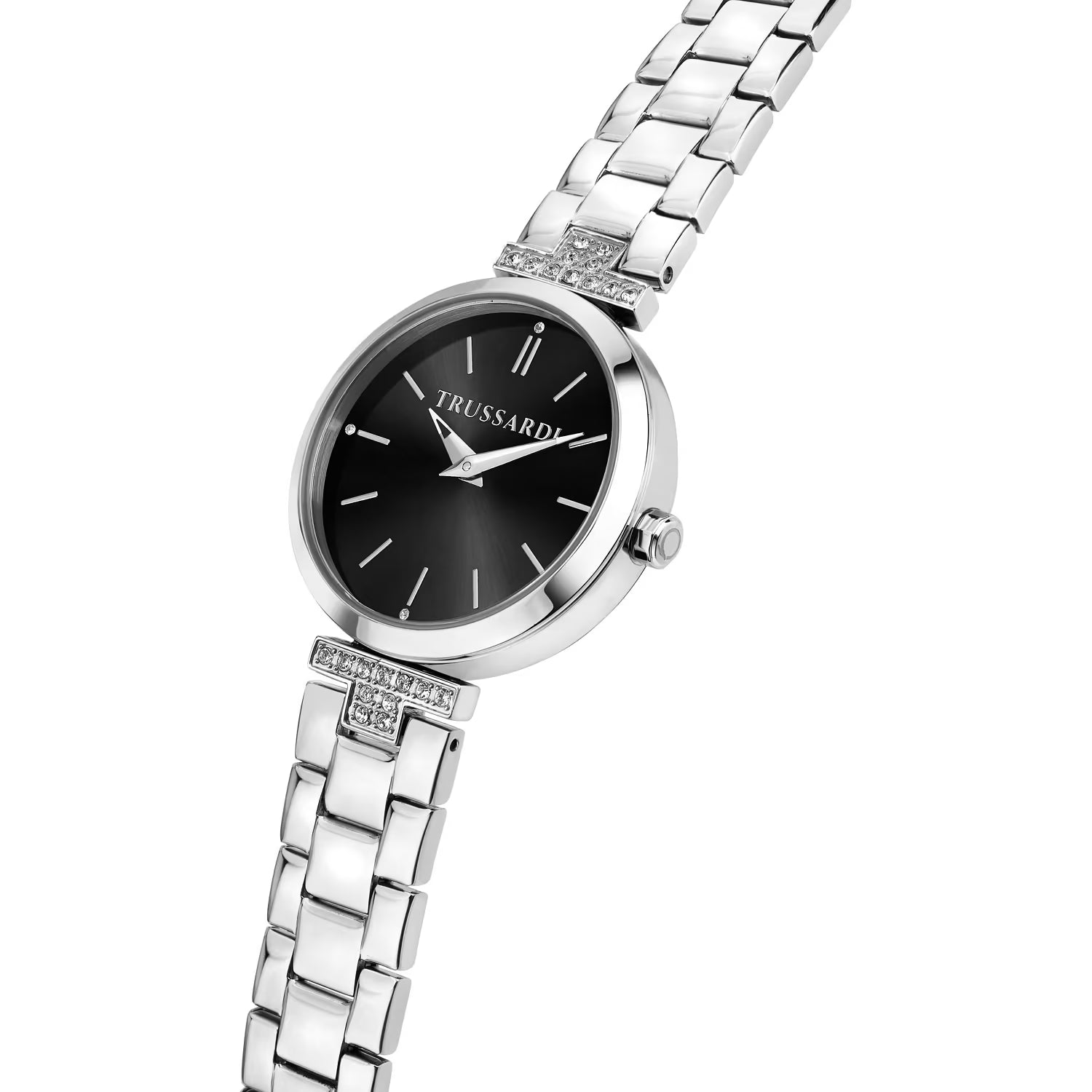 Orologio Donna Trussardi Loud 30 mm Acciaio Silver e Nero