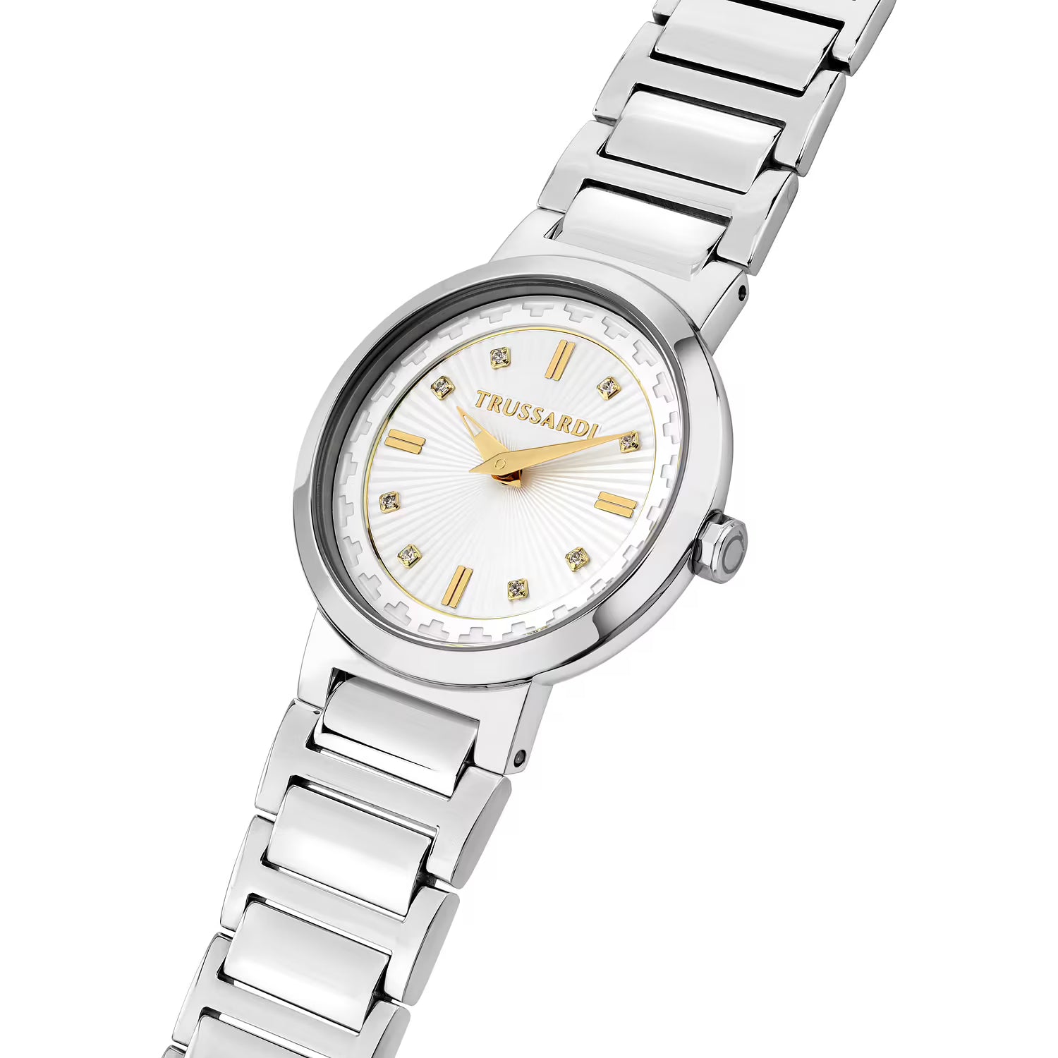 Orologio Donna Trussardi T-Bridge 32 mm Acciaio Silver con Quadrante Bianco