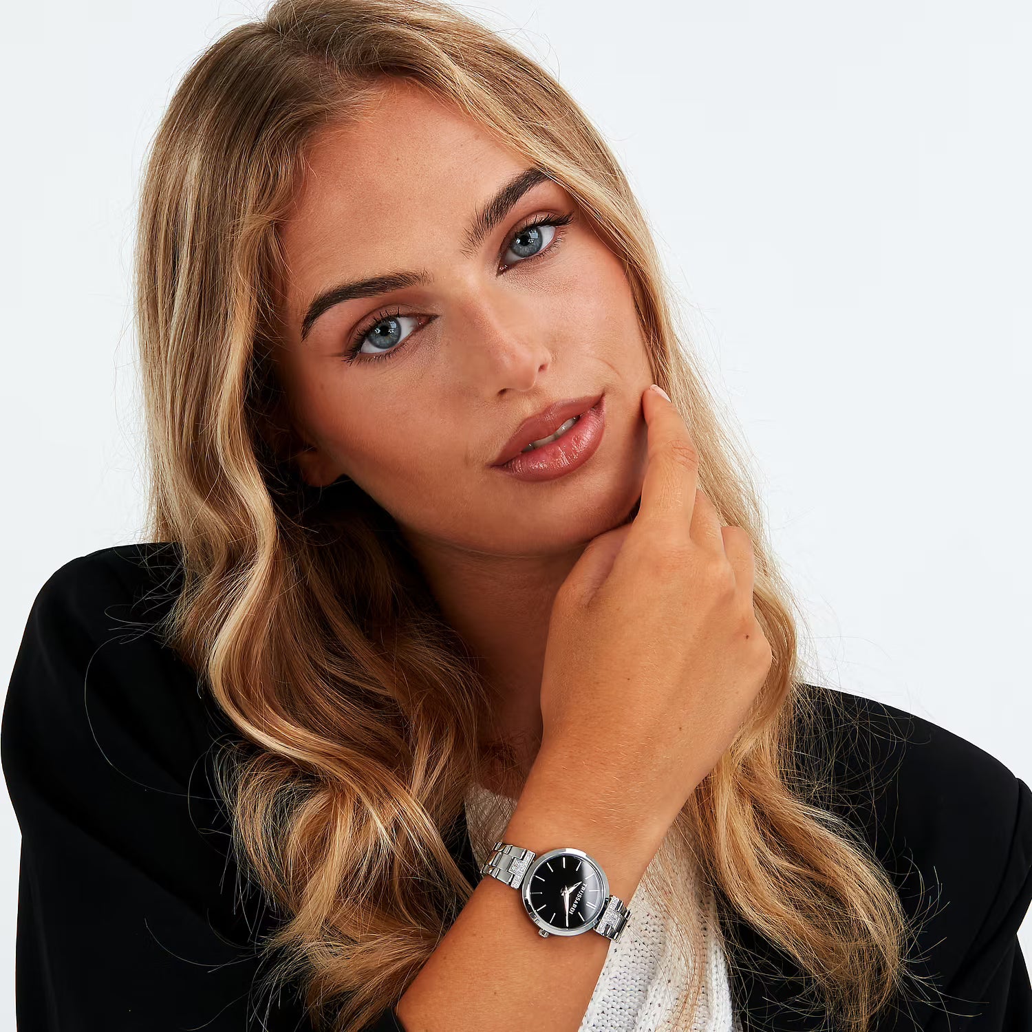 Orologio Donna Trussardi Loud 30 mm Acciaio Silver e Nero