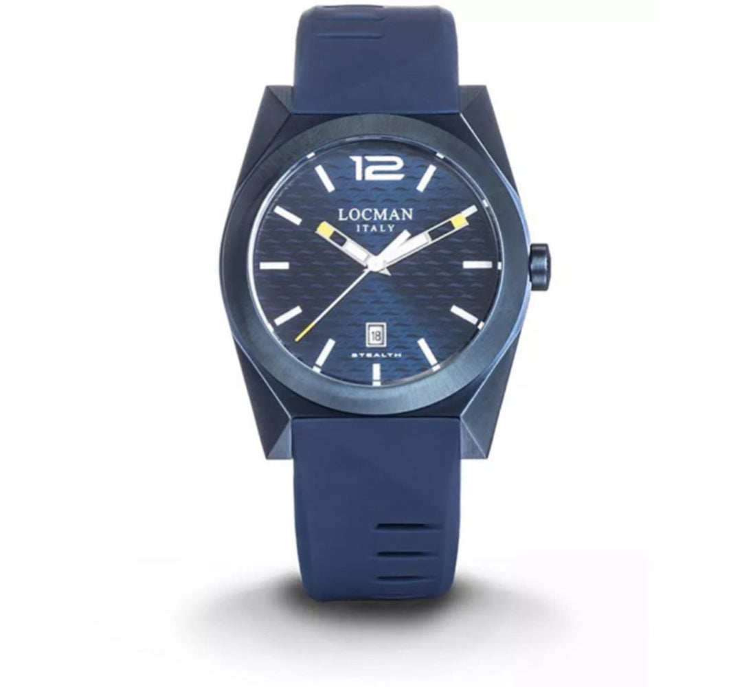 Orologio Locman Nuovo Stealth Blu - Cassa Acciaio PVD e Titanio