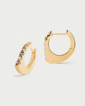 PDPAOLA Orecchini Oda Multicolor in Argento 925 Placcato Oro 18K