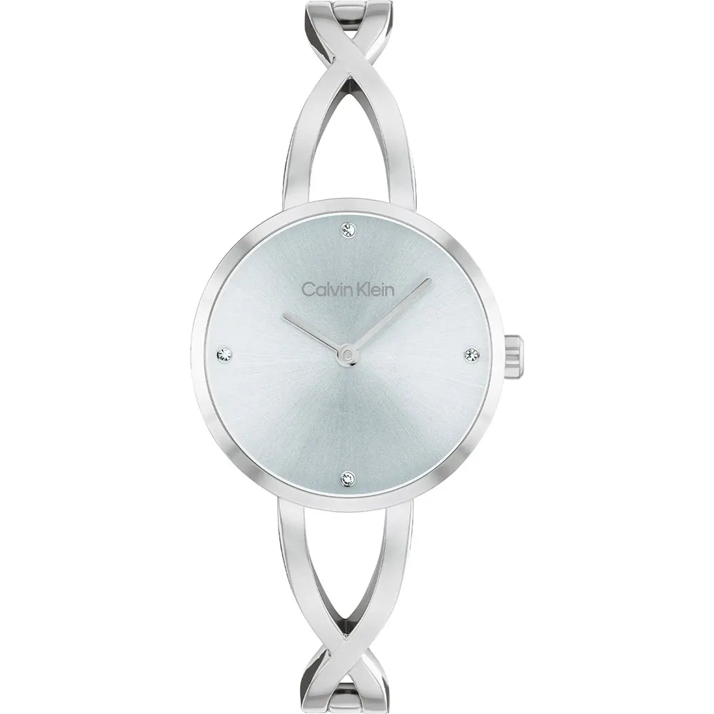 Orologio Calvin Klein Sculpted Embrace Silver - Quadrante Azzurro