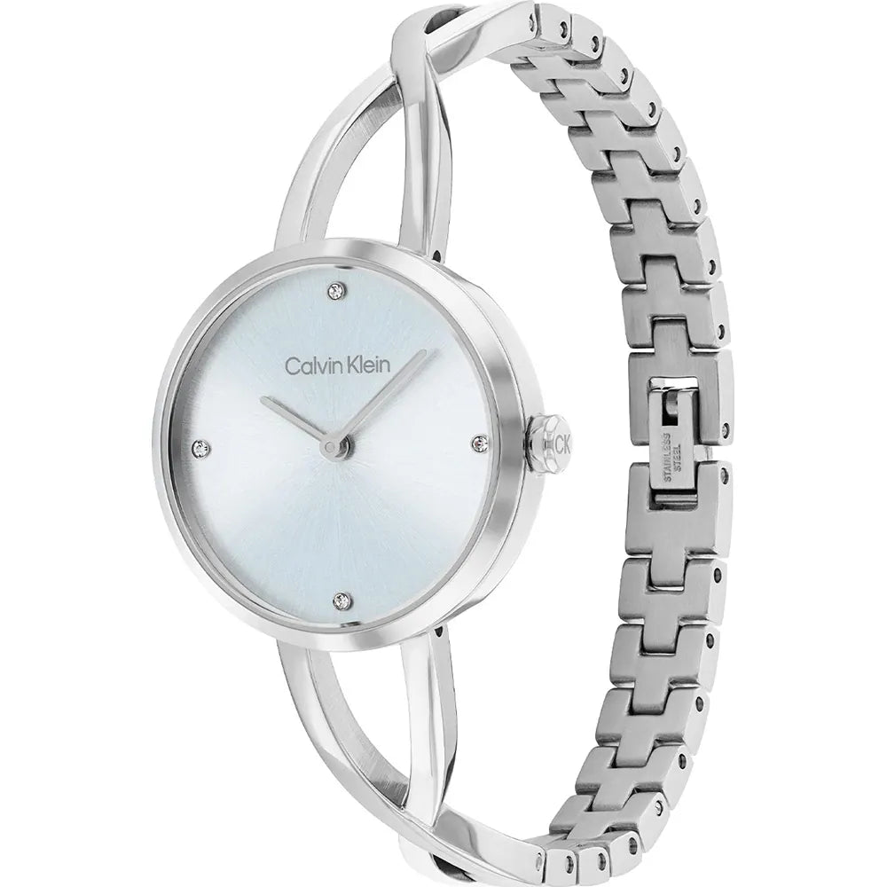 Orologio Calvin Klein Sculpted Embrace Silver - Quadrante Azzurro