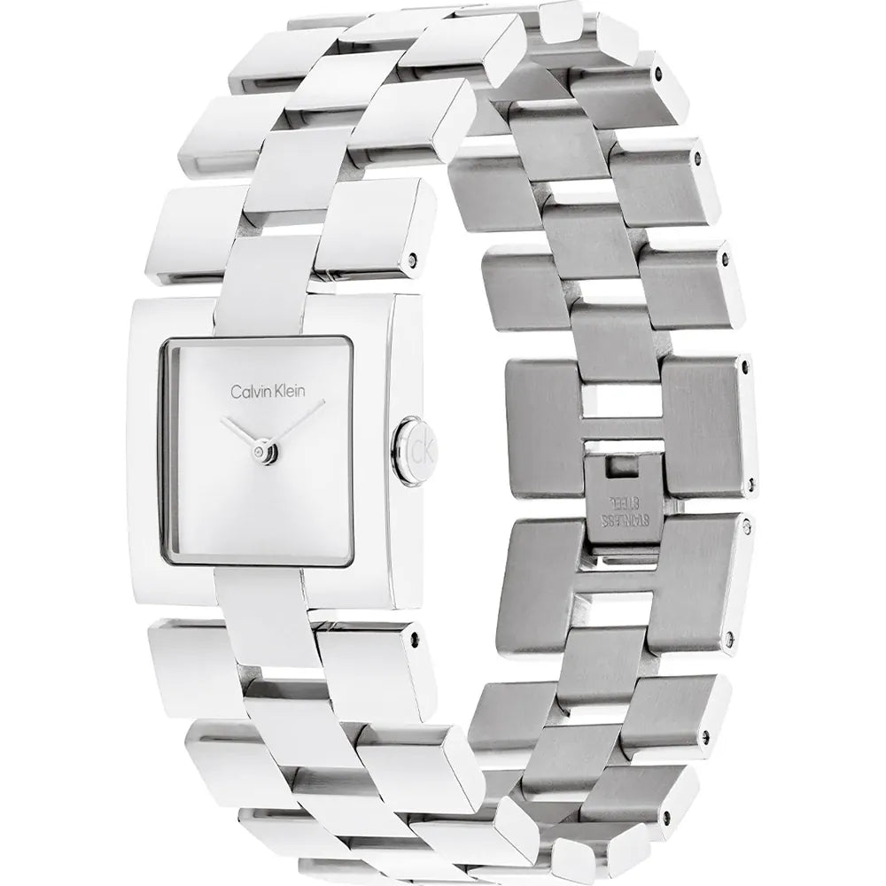 Orologio Calvin Klein Meridian Donna Quadrato Silver - Argento