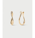 PDPAOLA Orecchini Air Mini in Argento 925 Placcato Oro 18K