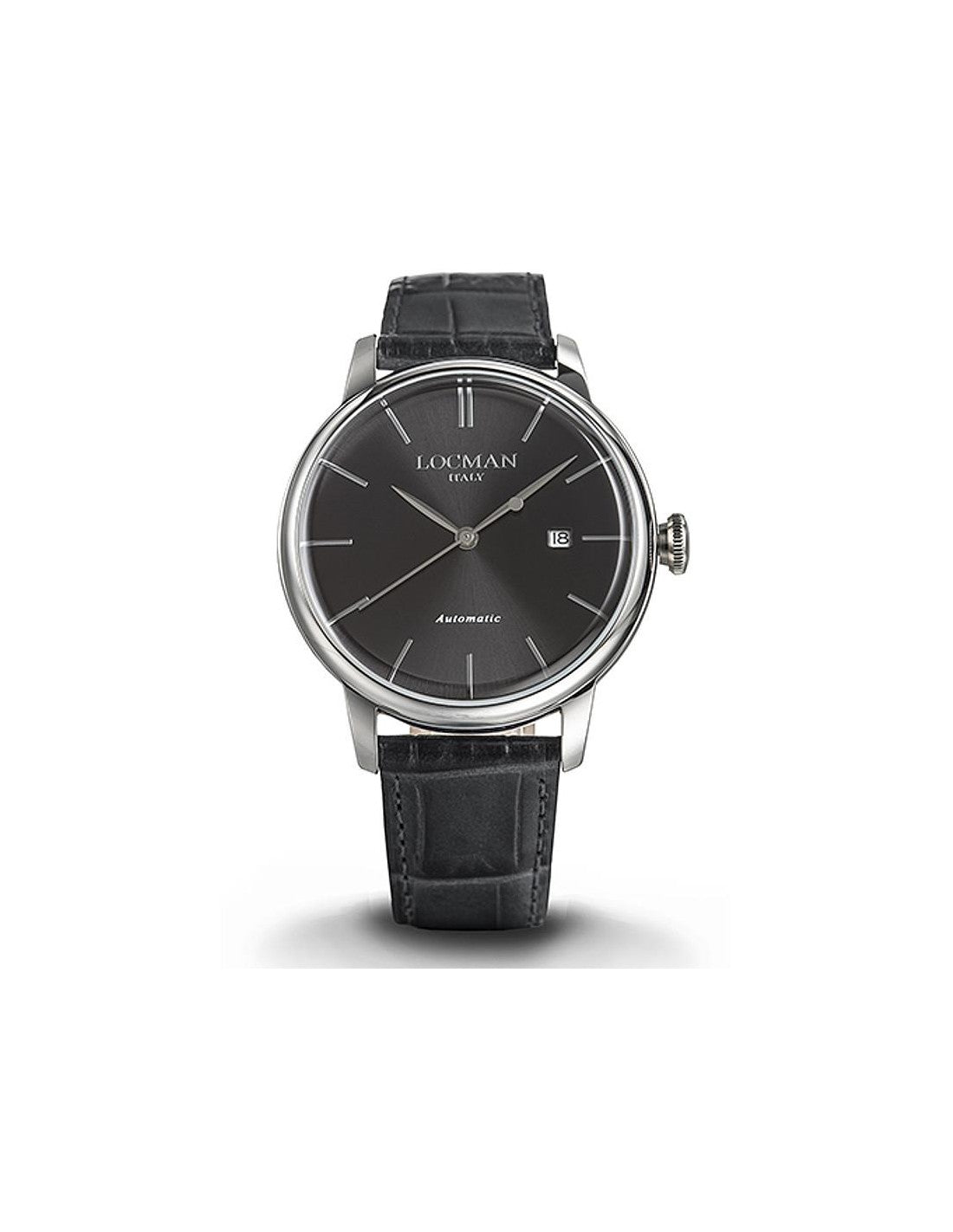 Orologio Locman 1960 Automatico Uomo Acciao Nero Cinturino in pelle