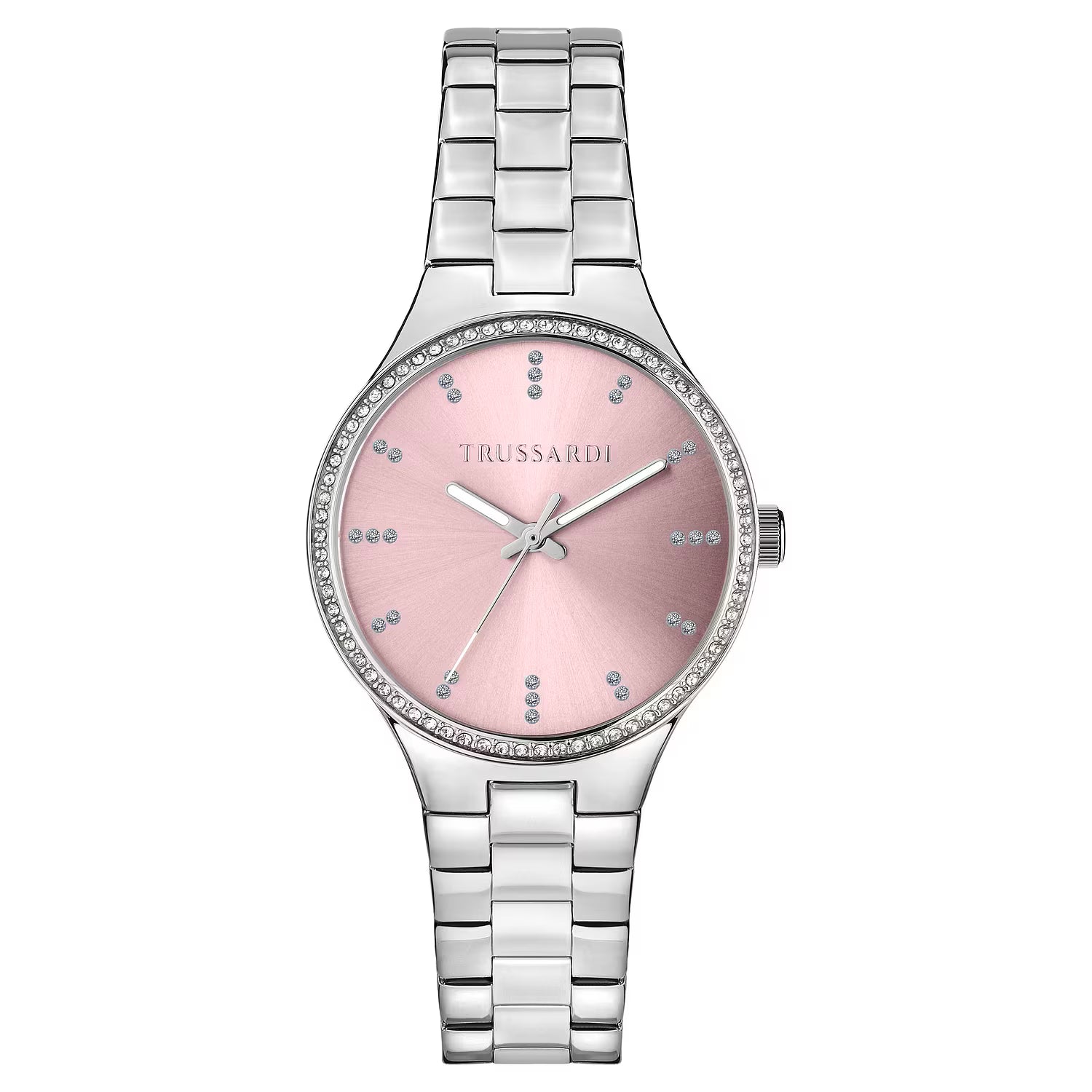 Orologio Donna Trussardi T-Essenza 32 mm Acciaio Silver con Quadrante Rosa