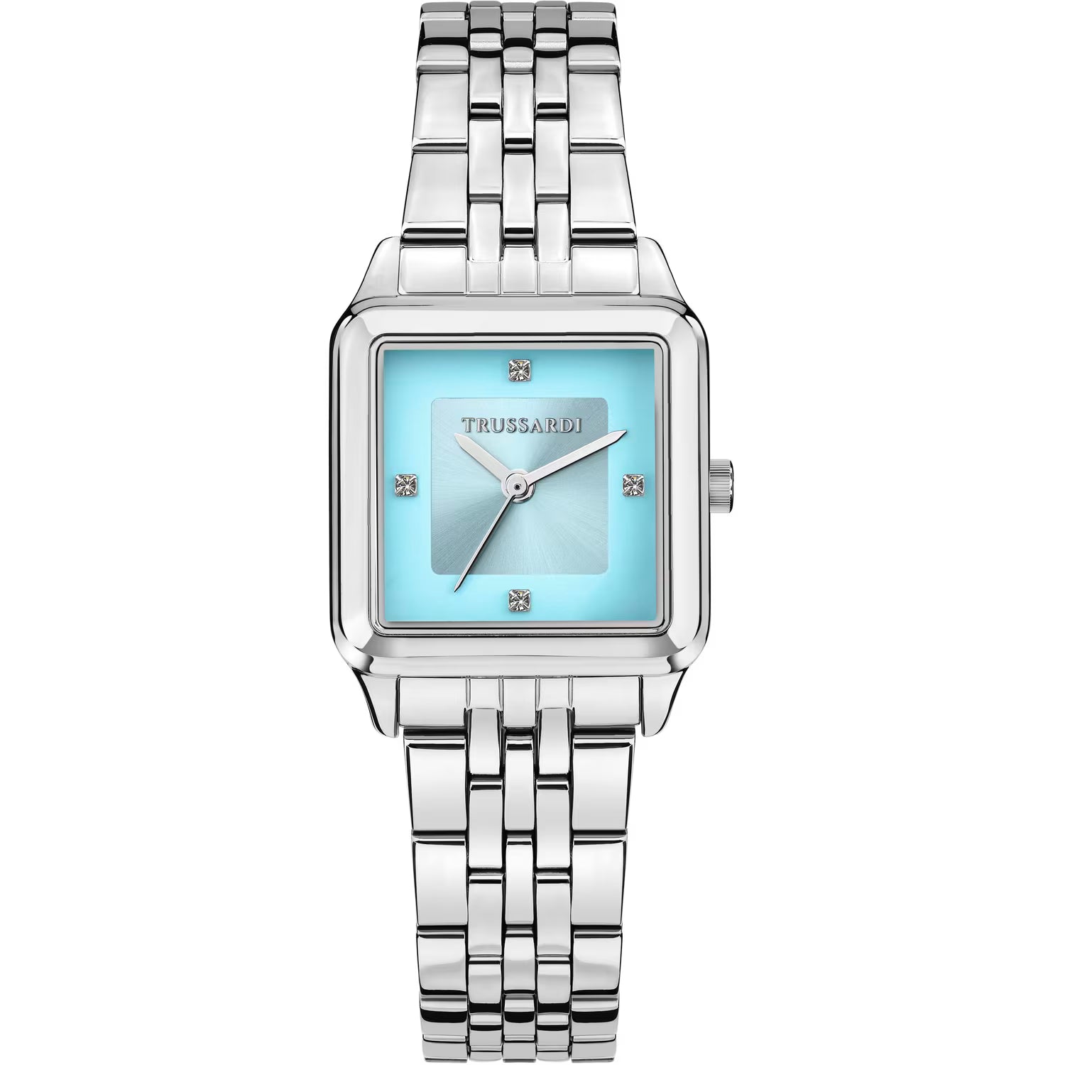 Orologio Donna Trussardi T-Forma Acciaio Silver con Quadrante Azzurro