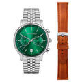 Orologio Uomo Trussardi T-Inedito 42 mm Cronografo Acciaio con Quadrante Verde