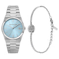 Orologio Donna Trussardi T-Milano 34 mm Acciaio Silver con Quadrante Azzurro