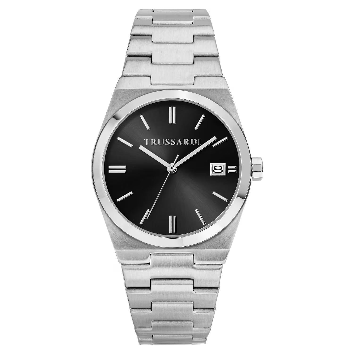 Orologio Donna Trussardi T-Milano 34 mm Acciaio Silver con Quadrante Nero