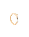 PDPAOLA Anello Gloss Ring in Argento Sterling con Zirconi Bianchi